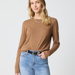 J Crew Mercantile Wool Blend Tan Long Sleeve Sweater